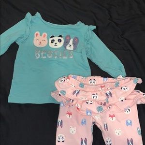 Carters 2 piece baby girl set